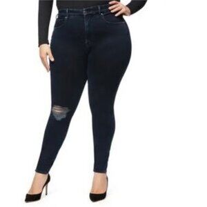 Good American Good Legs High Waist Ankle Skinny Jeans Plus Size
